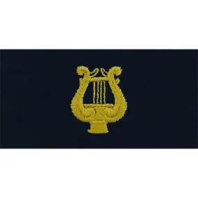 Navy Embroidered Collar Device: Band Leader - embroidered on coverall