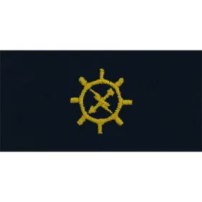 Navy Embroidered Collar Device: Operations Technician - coverall