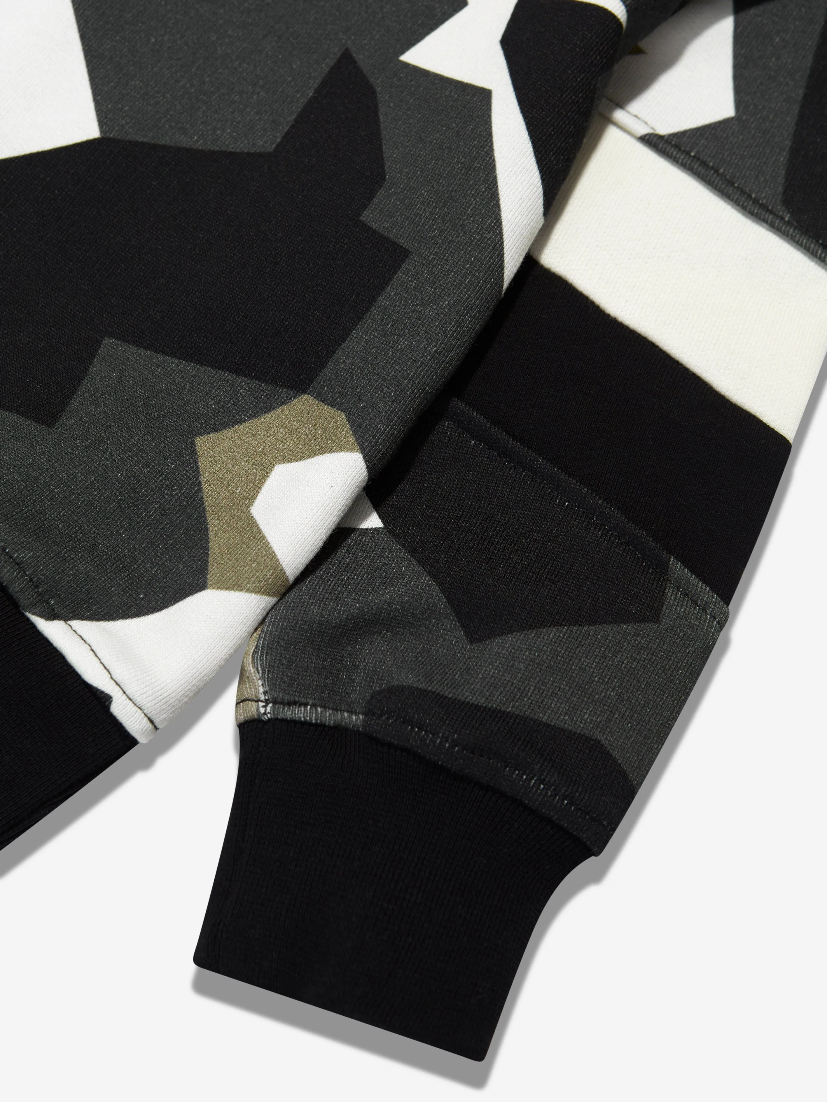 Neil Barrett Boys Geometric Camo Sweatshirt in Multicoloured