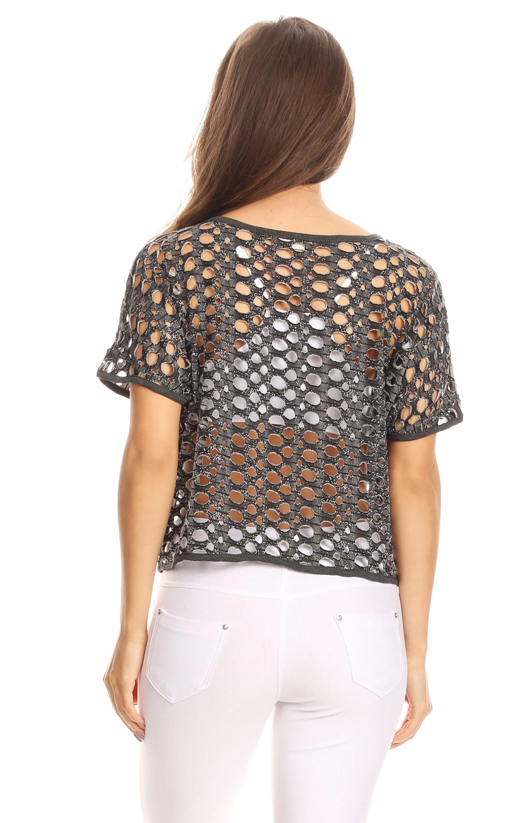 Net To Mention Crop Top