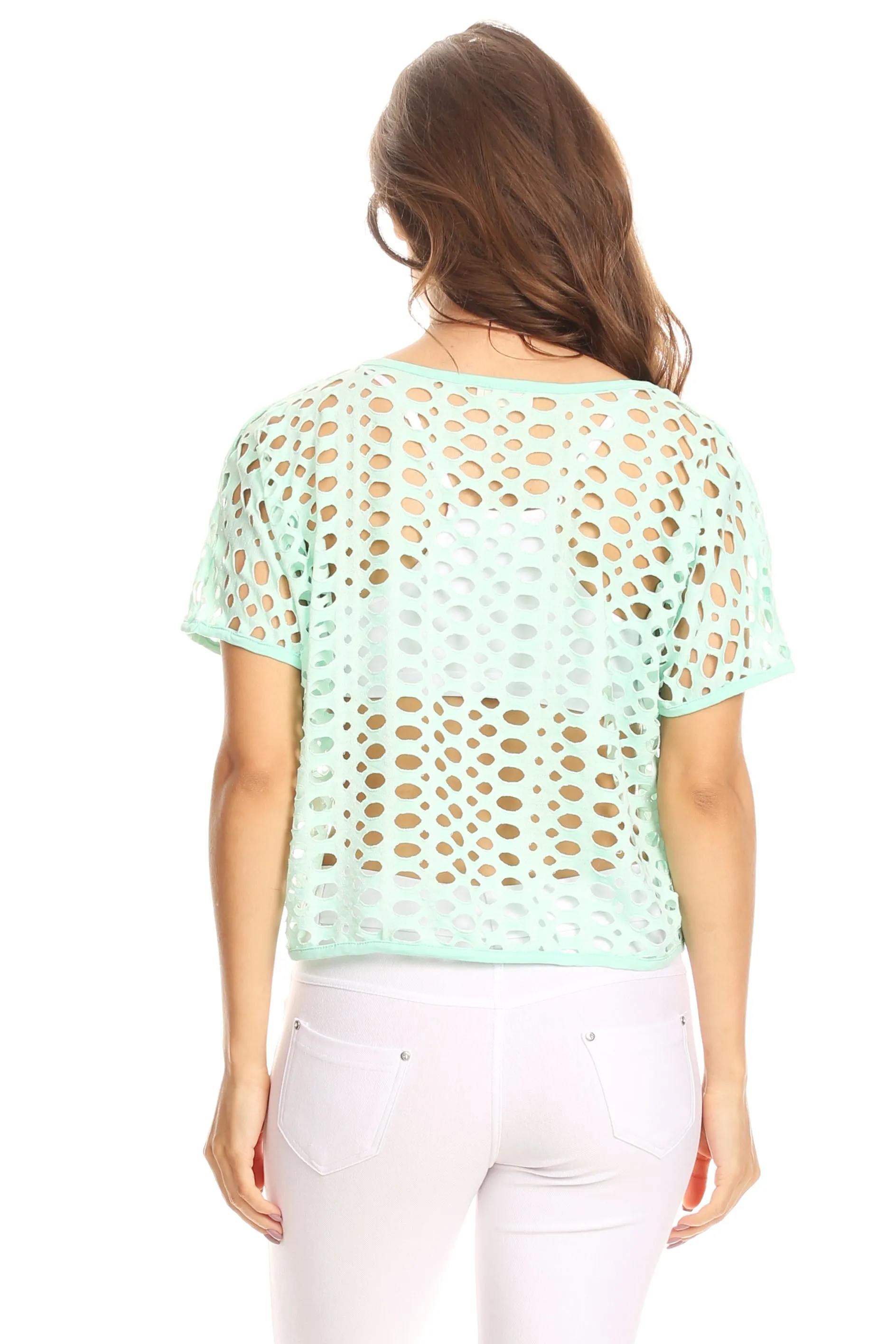Net To Mention Crop Top