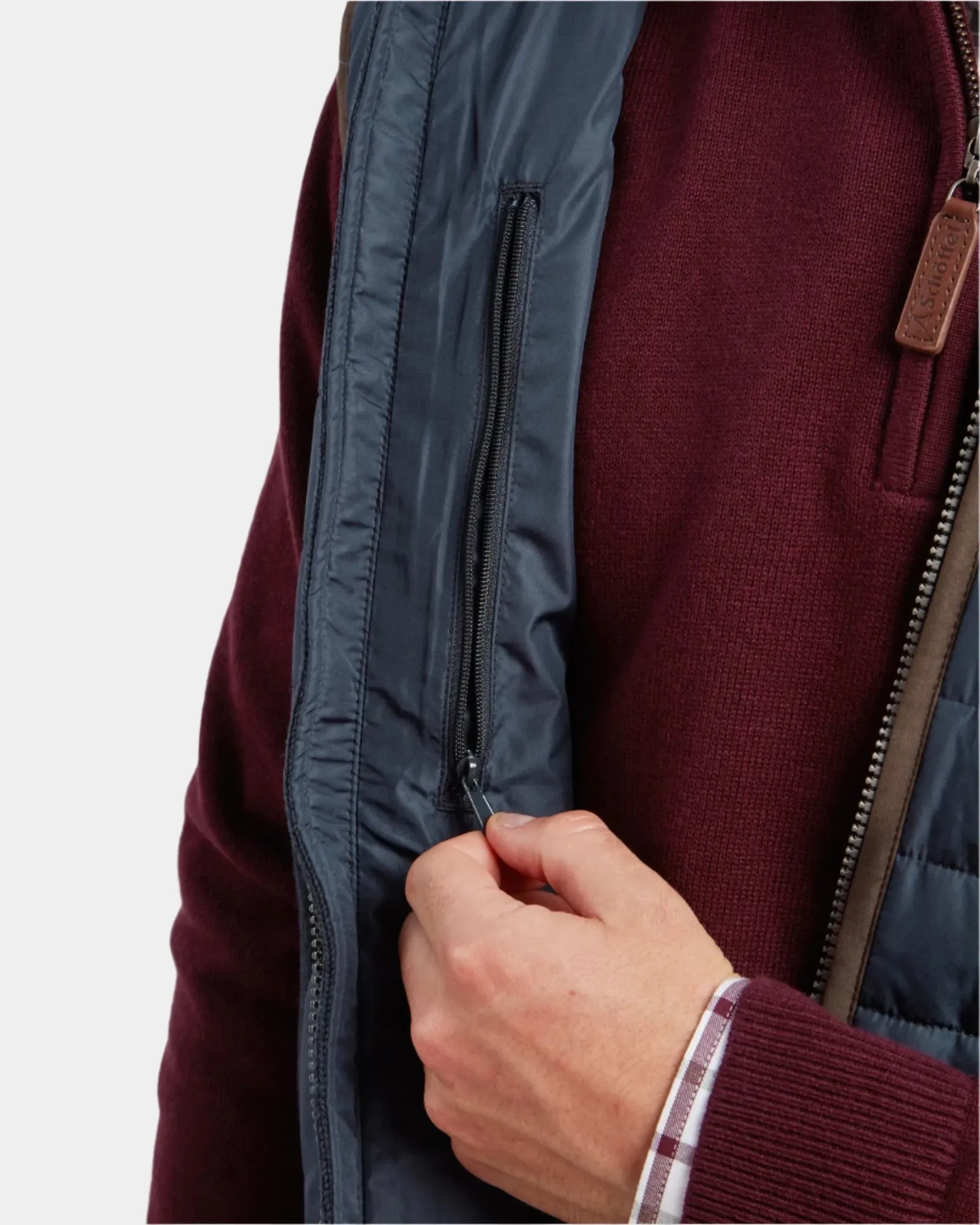 Oakham Petrol Blue Hybrid Gilet
