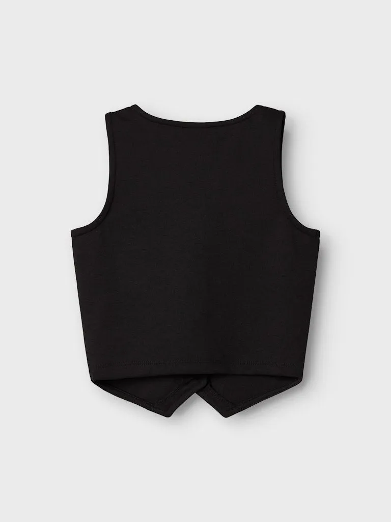 Olgine Black Gilet Vest