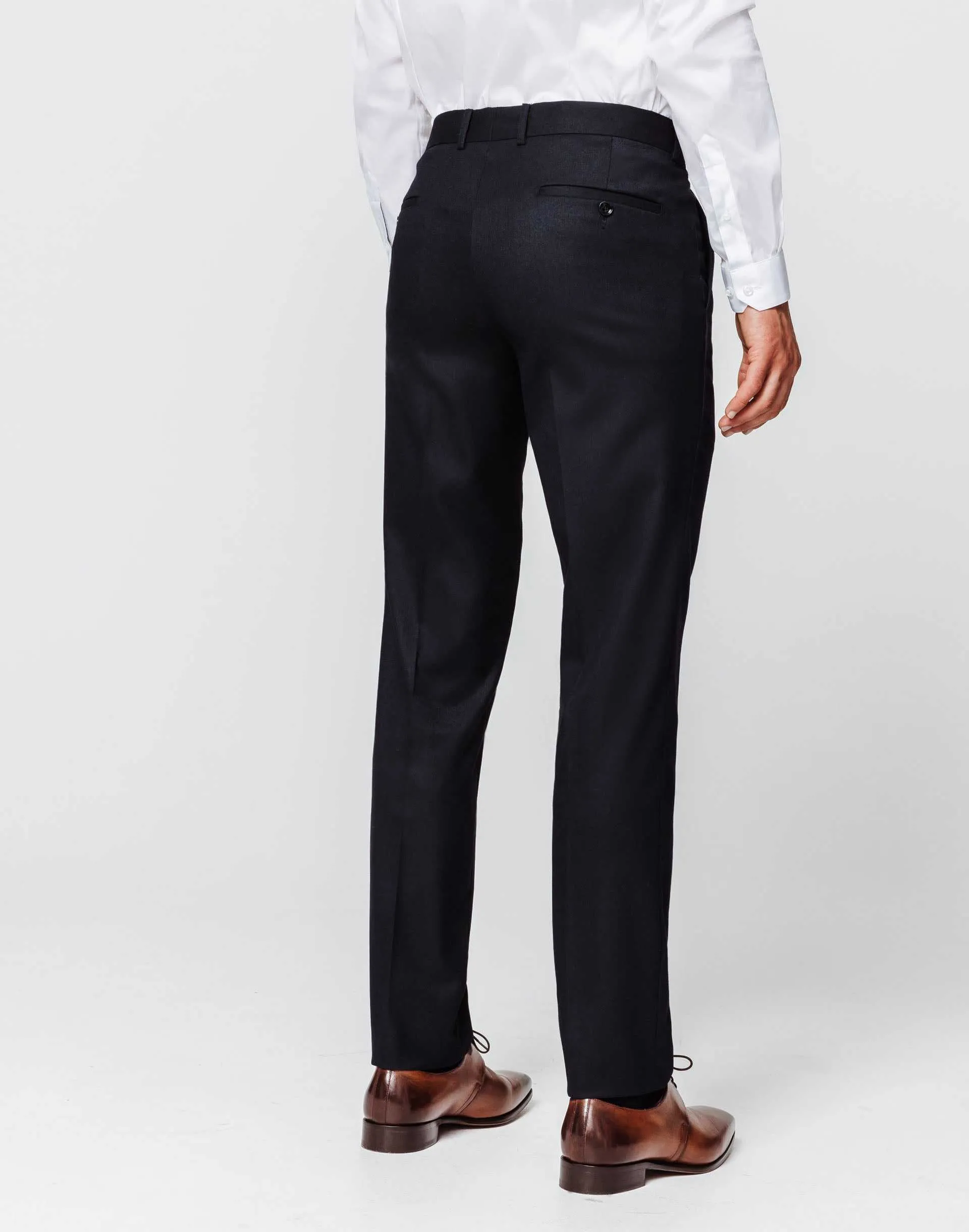 Pantalon navy esprit flanelle