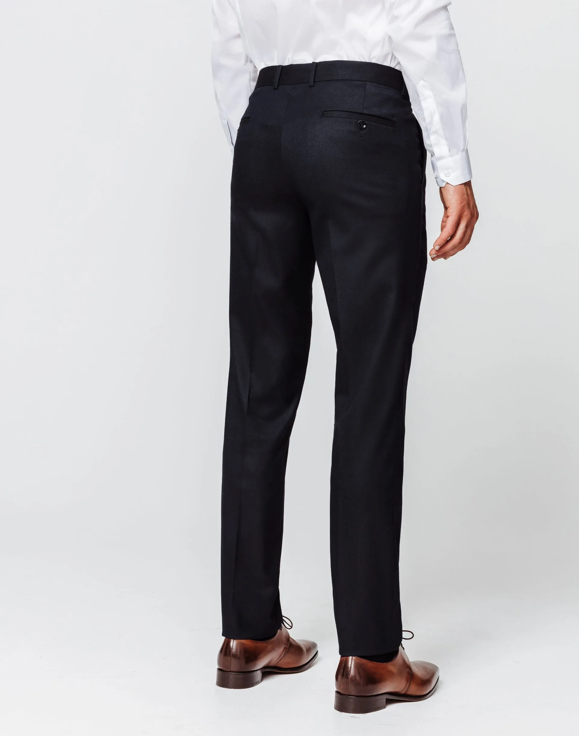Pantalon navy esprit flanelle