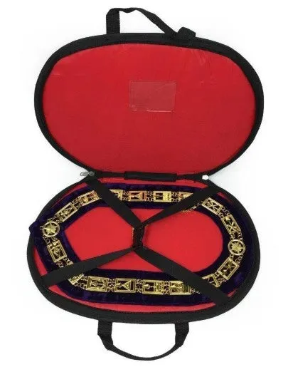 Past Master chain Collar - Gold/Silver on Blue   Free Case