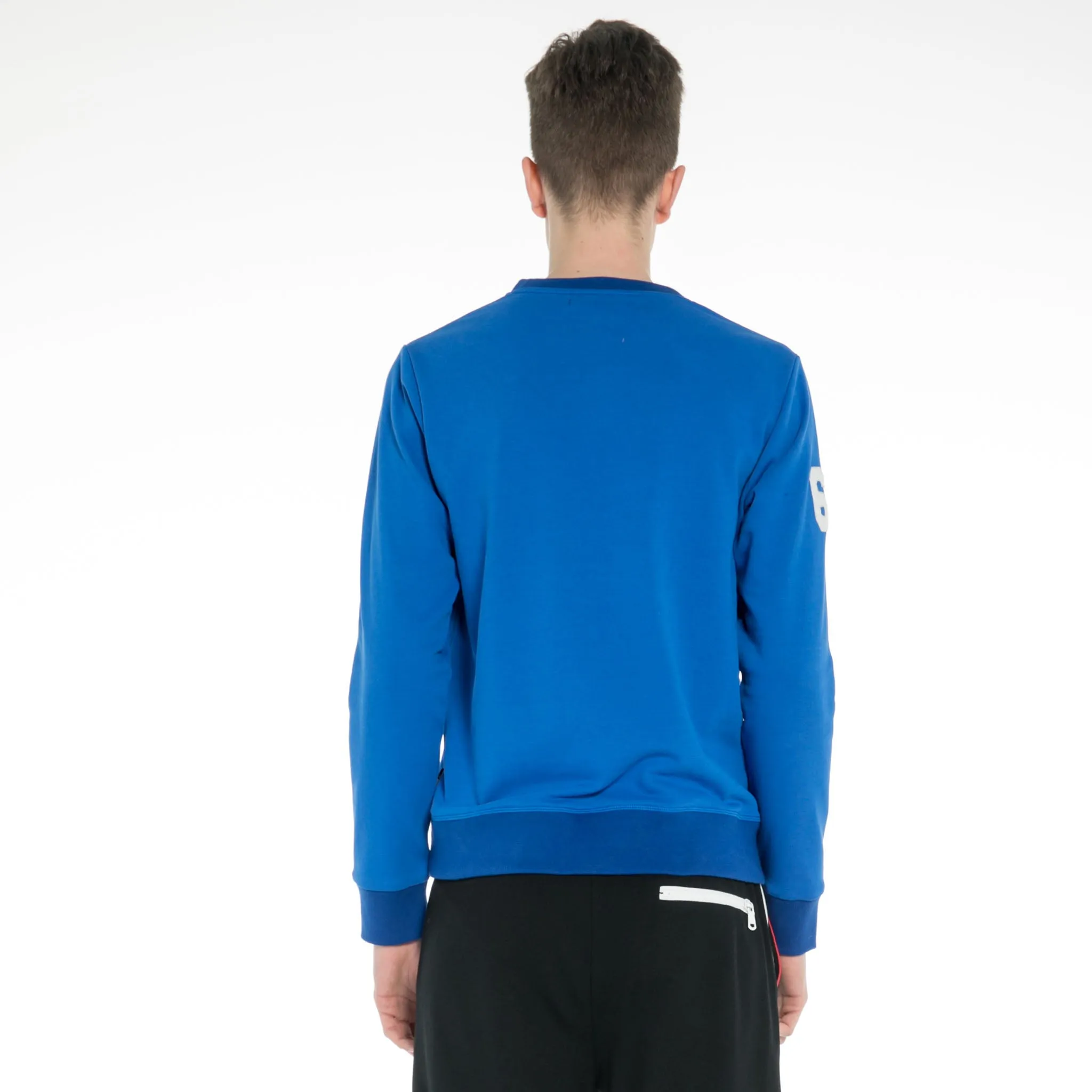 Print Knit Stretch Sweatshirt
