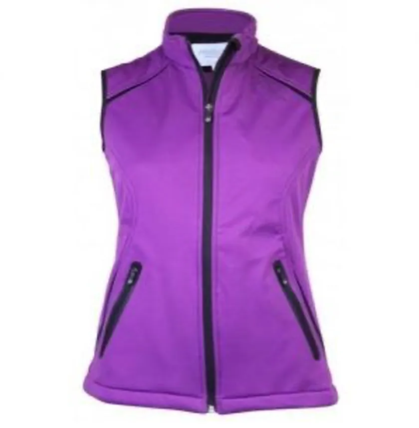 Proquip Katie Soft Shell Ladies Golf Gilet Purple