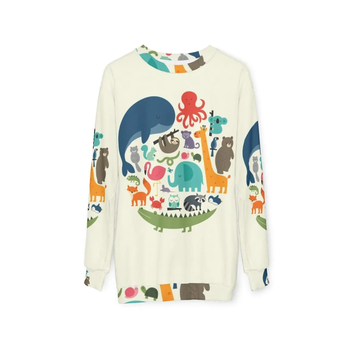 "We Are One" Ethical Animal Print Sweatshirt