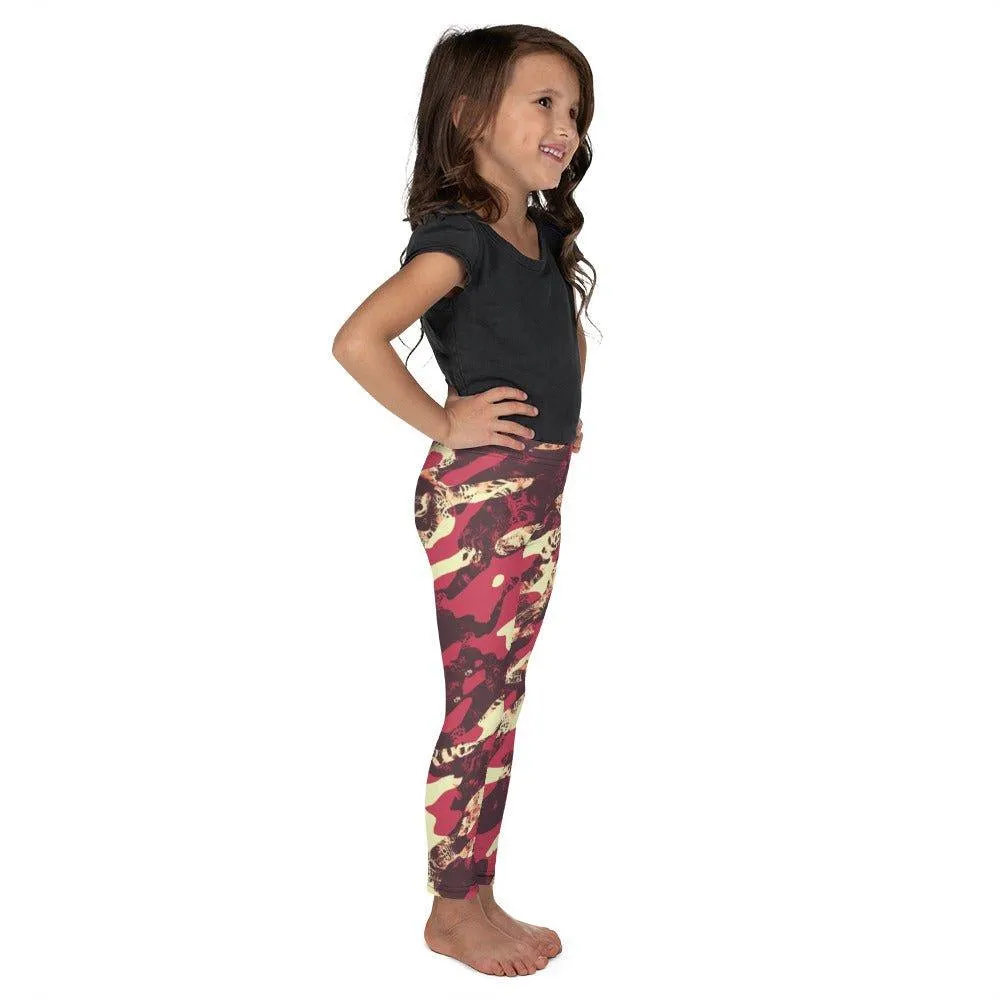 Red Camouflage Kid's Leggings