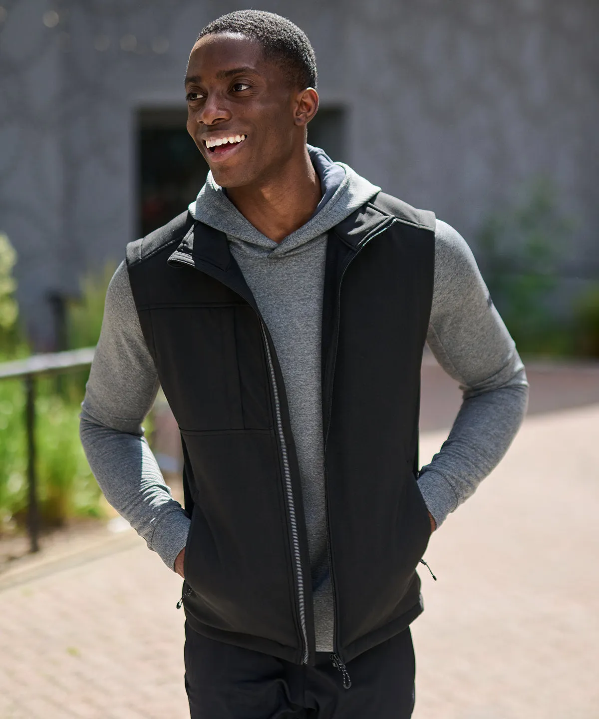 Seal Grey/Black - Octagon 3-layer bodywarmer