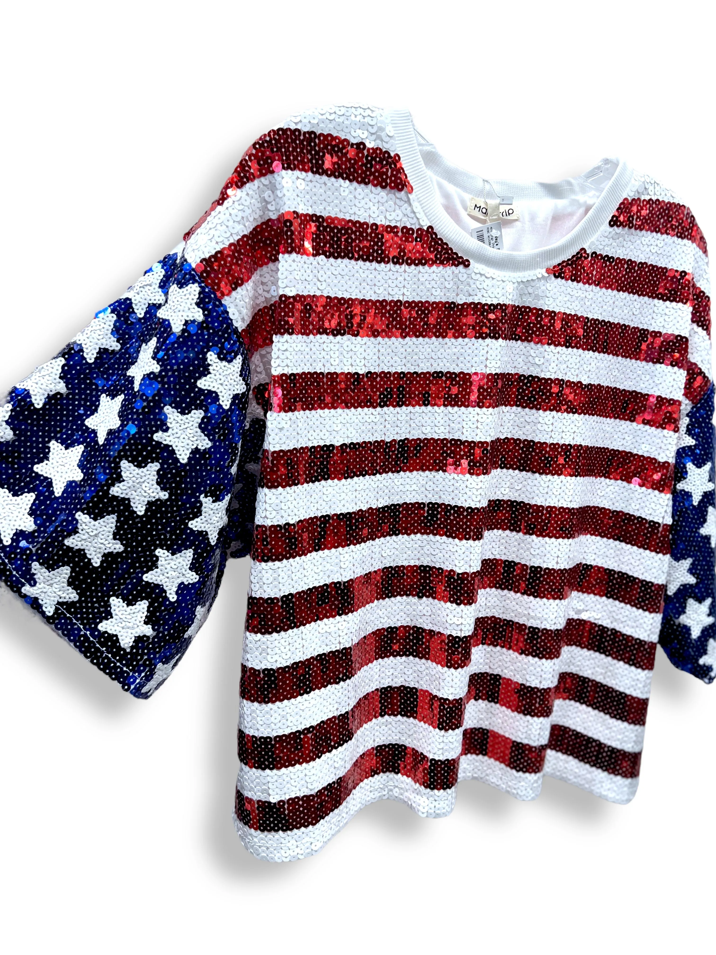 Sequin Stars and Stripes Top