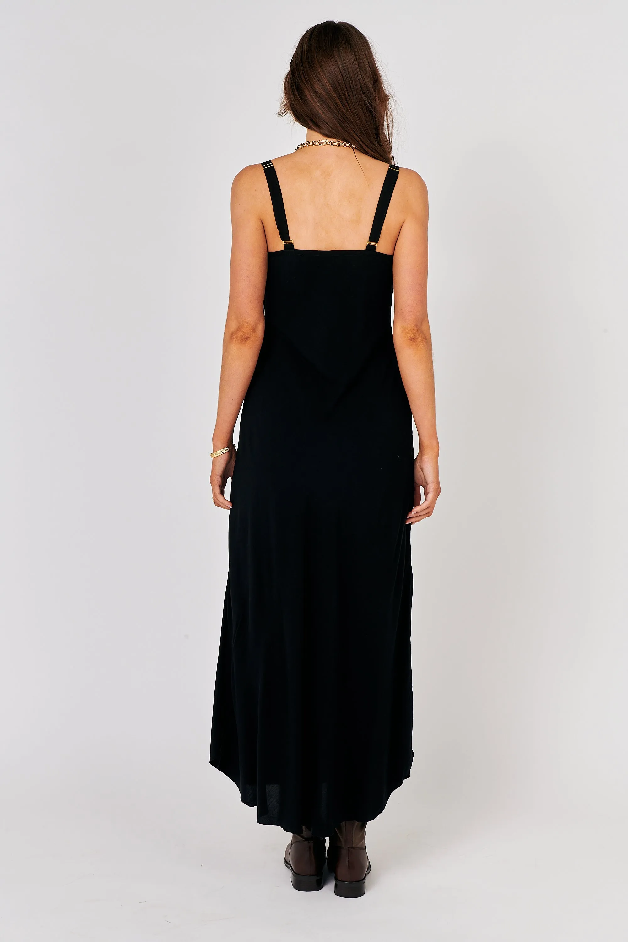 Slip Dress SUPER MAXI | Bias Cut | Black