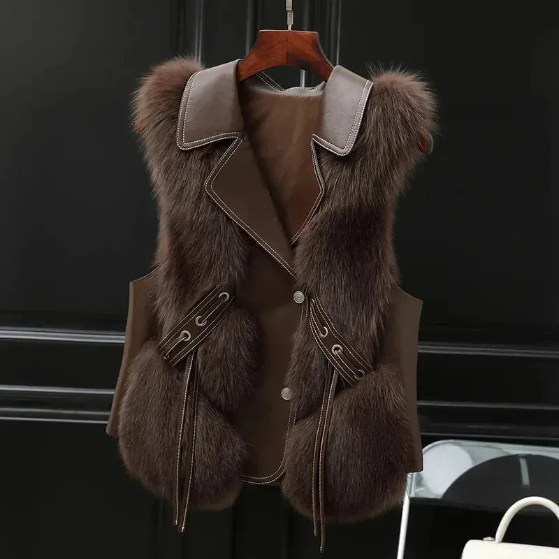Sophia - Faux Fur Gilet