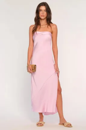 strapless slip dress