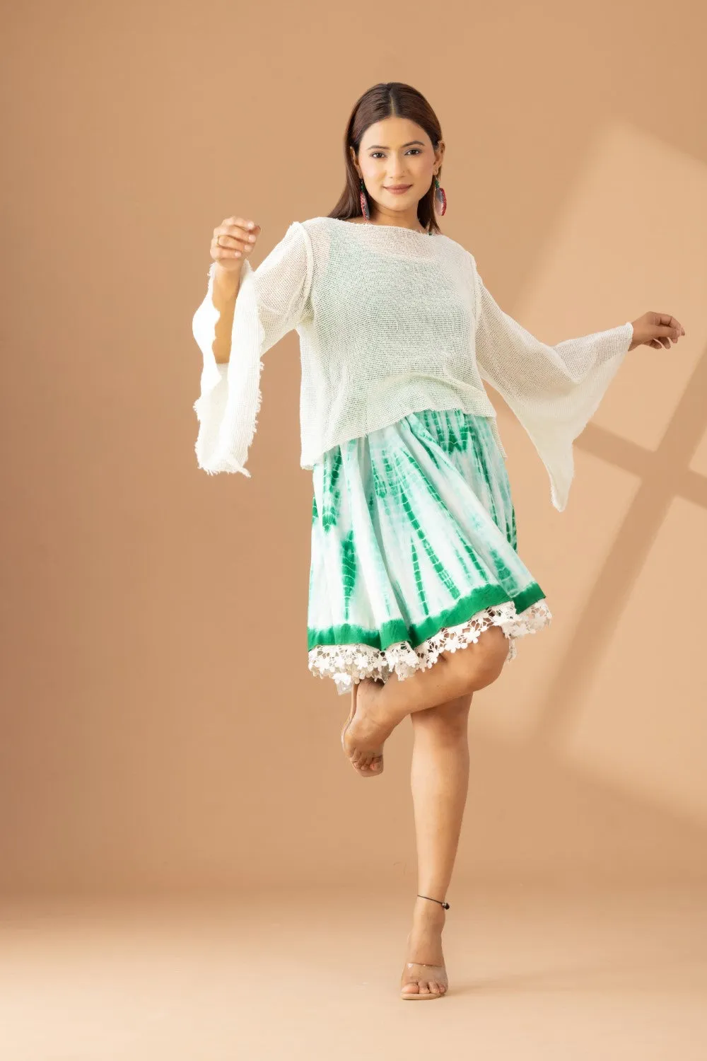 Sunset Whirl Circular Skirt