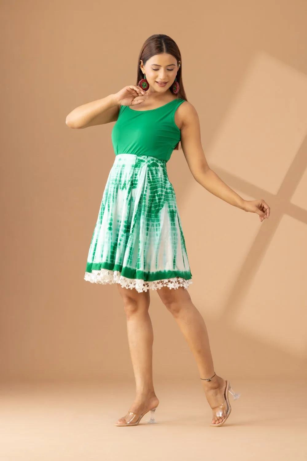 Sunset Whirl Circular Skirt