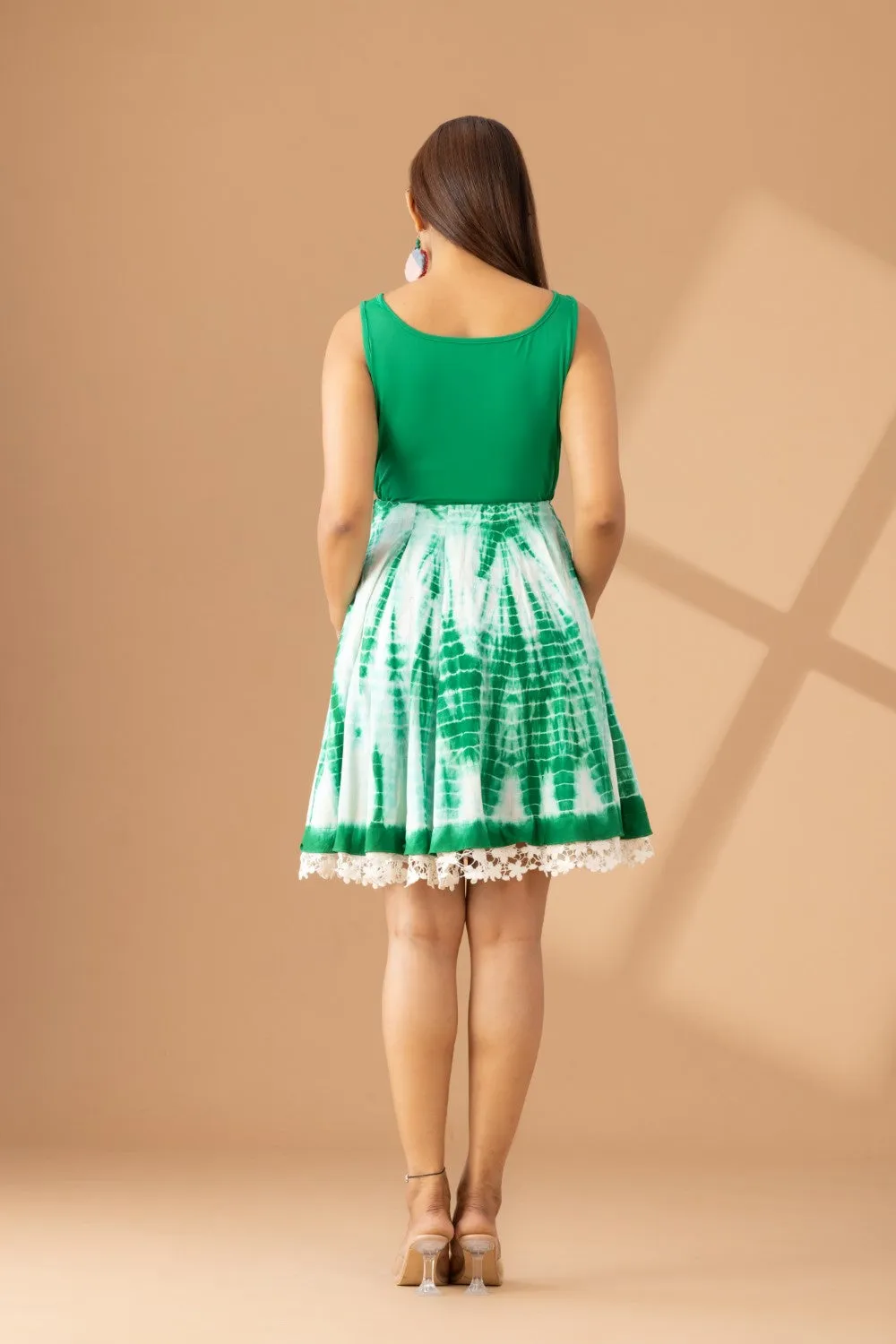 Sunset Whirl Circular Skirt