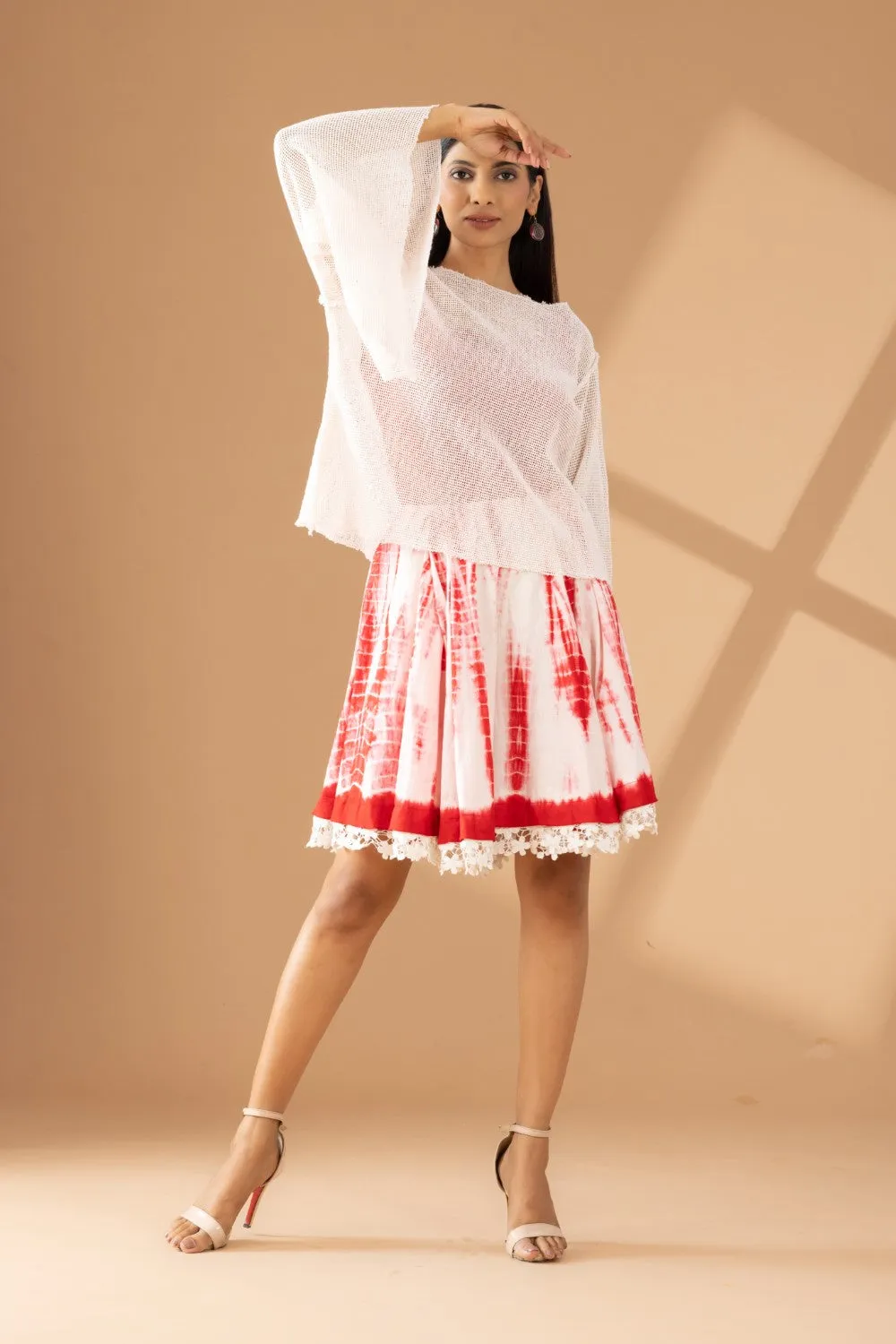 Sunset Whirl Circular Skirt