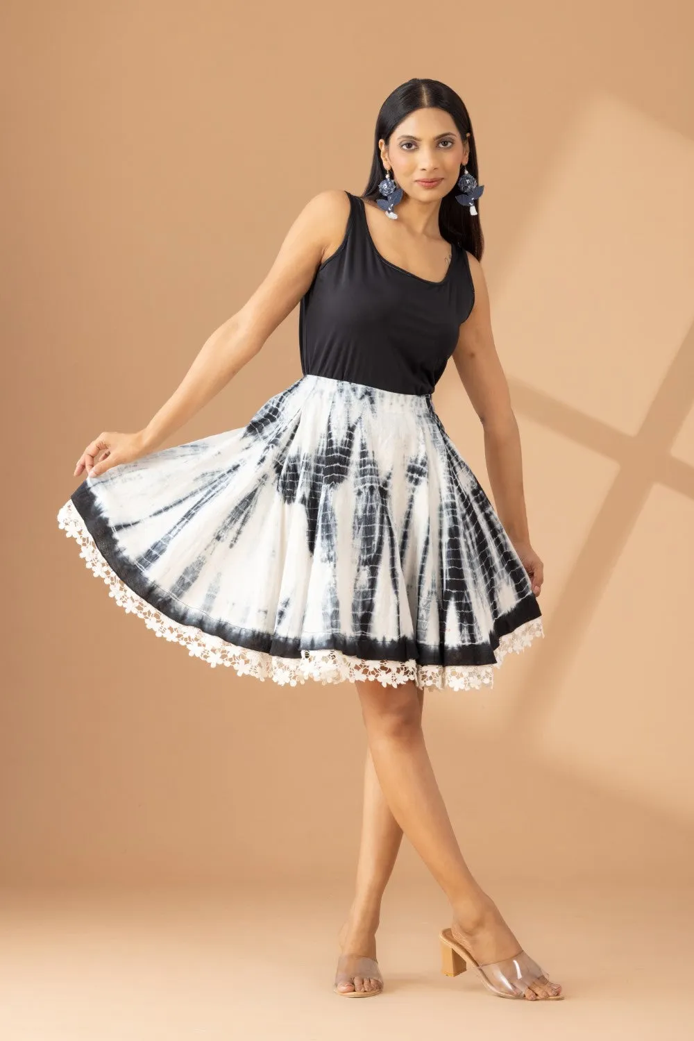 Sunset Whirl Circular Skirt