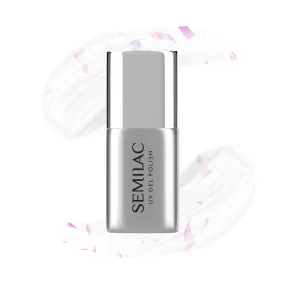 T23 FLOWER FLAKES Semilac Top MATT No Wipe 7ml -  Soak Off Gel / Hybrid Nail Polish