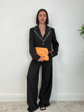 Tailleur Havana (Blazer Crop   Gilet   Pantalone) Nero