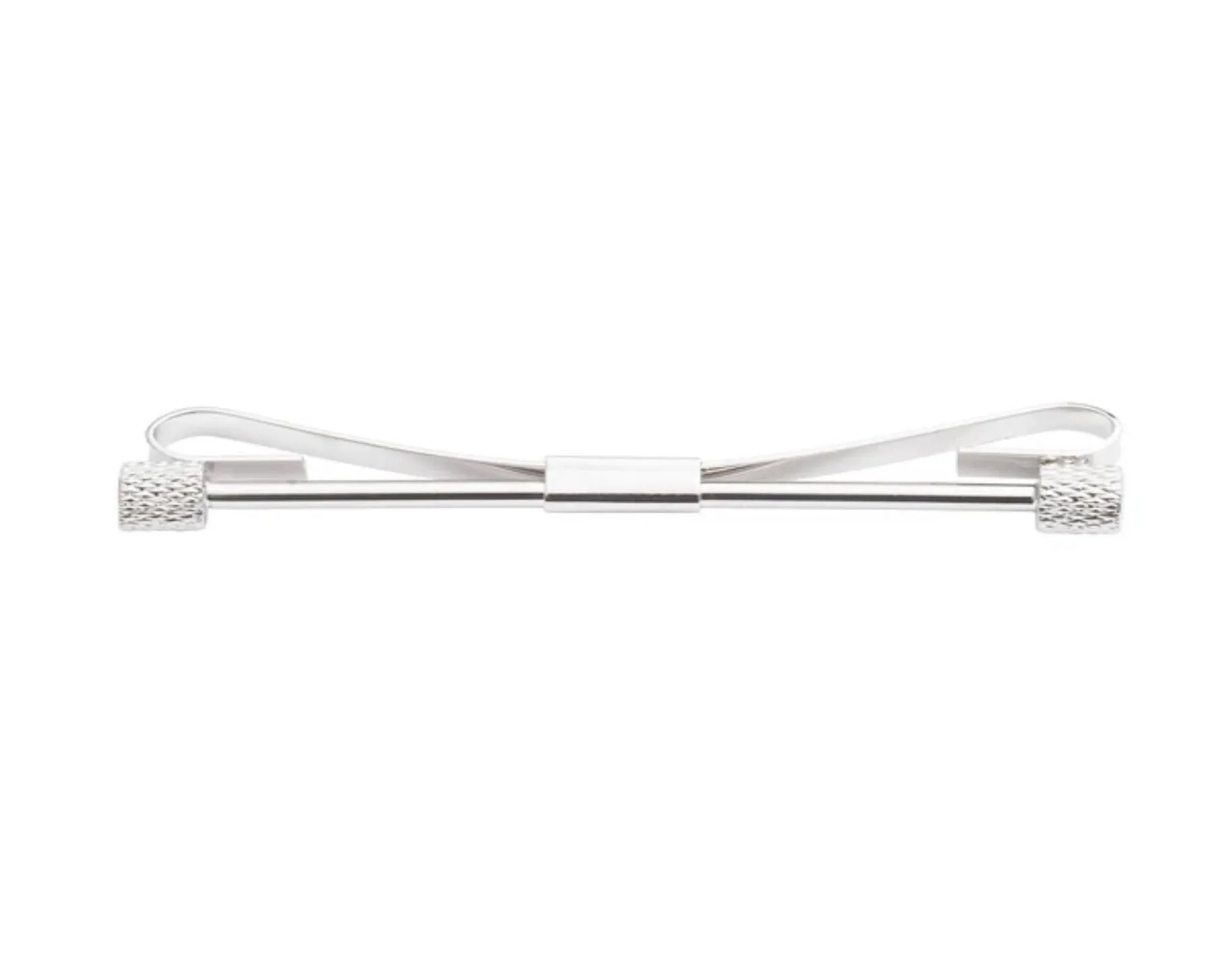 Two Textured Tubes Collar Tie Bar