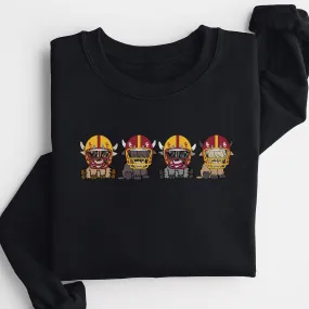 USC Trojans Football Highland Cow Football Team Football Lovers Gift Unisex Crewneck Hoodie Sweatshirt