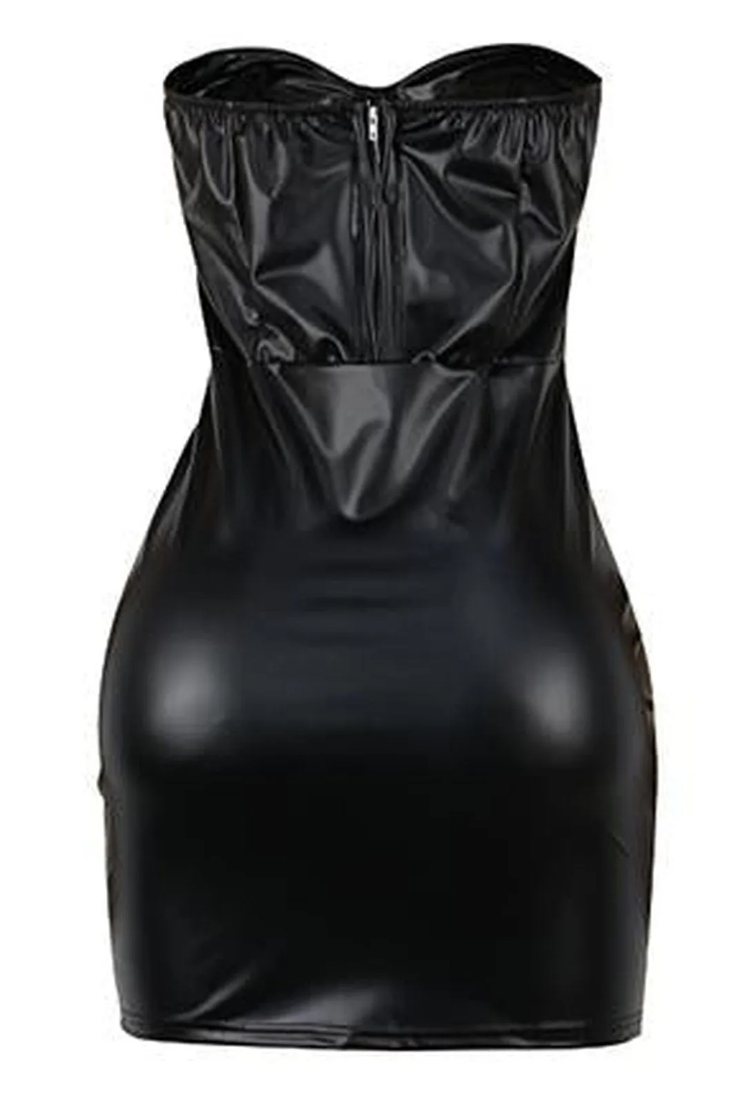 VICTORY - BUSTIER LEATHER DRESS