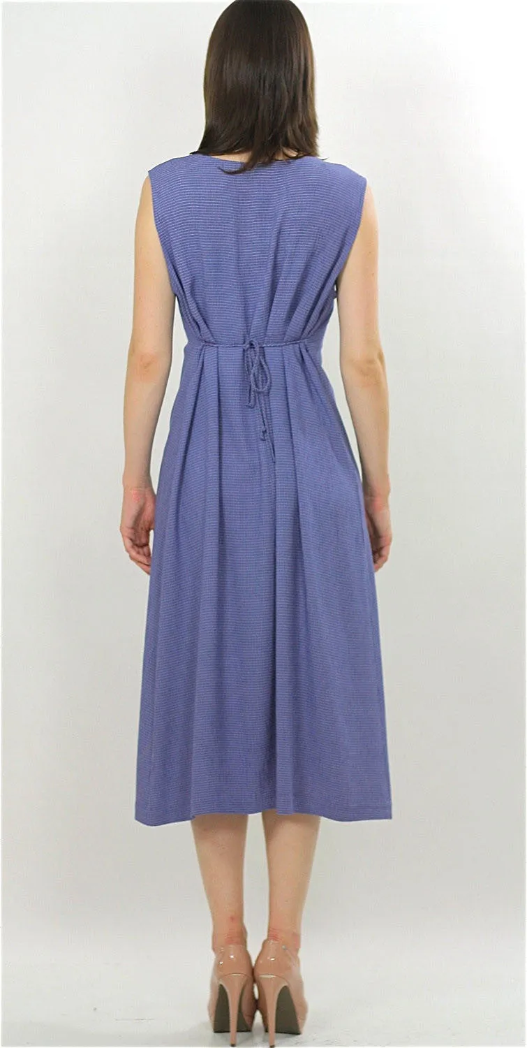 Vintage 90s Grunge Boho Hippie Plaid check maxi dress