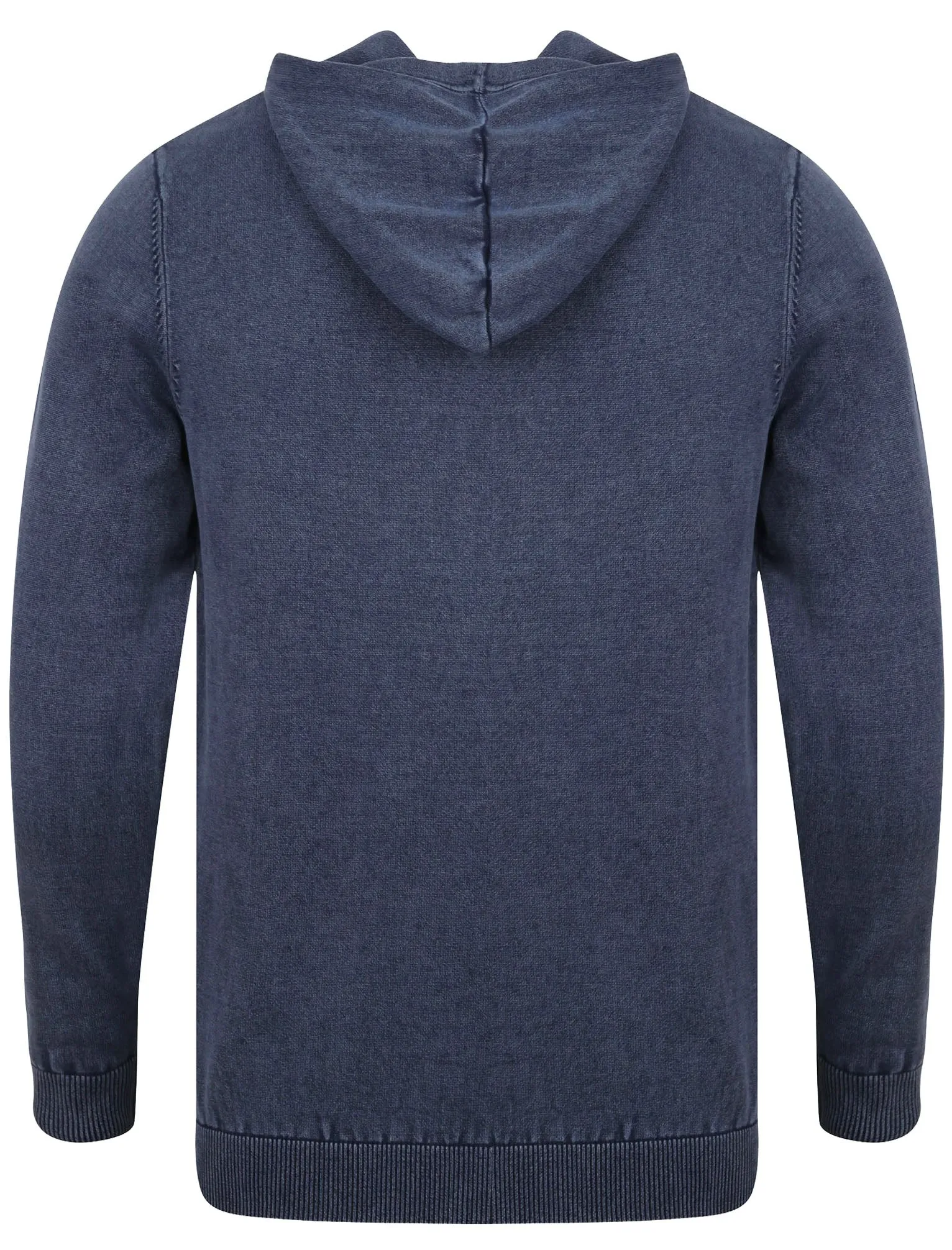 Warhol Cotton Pullover Hoodie in Dark Blue Wash - Tokyo Laundry