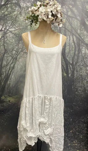 White slip dress