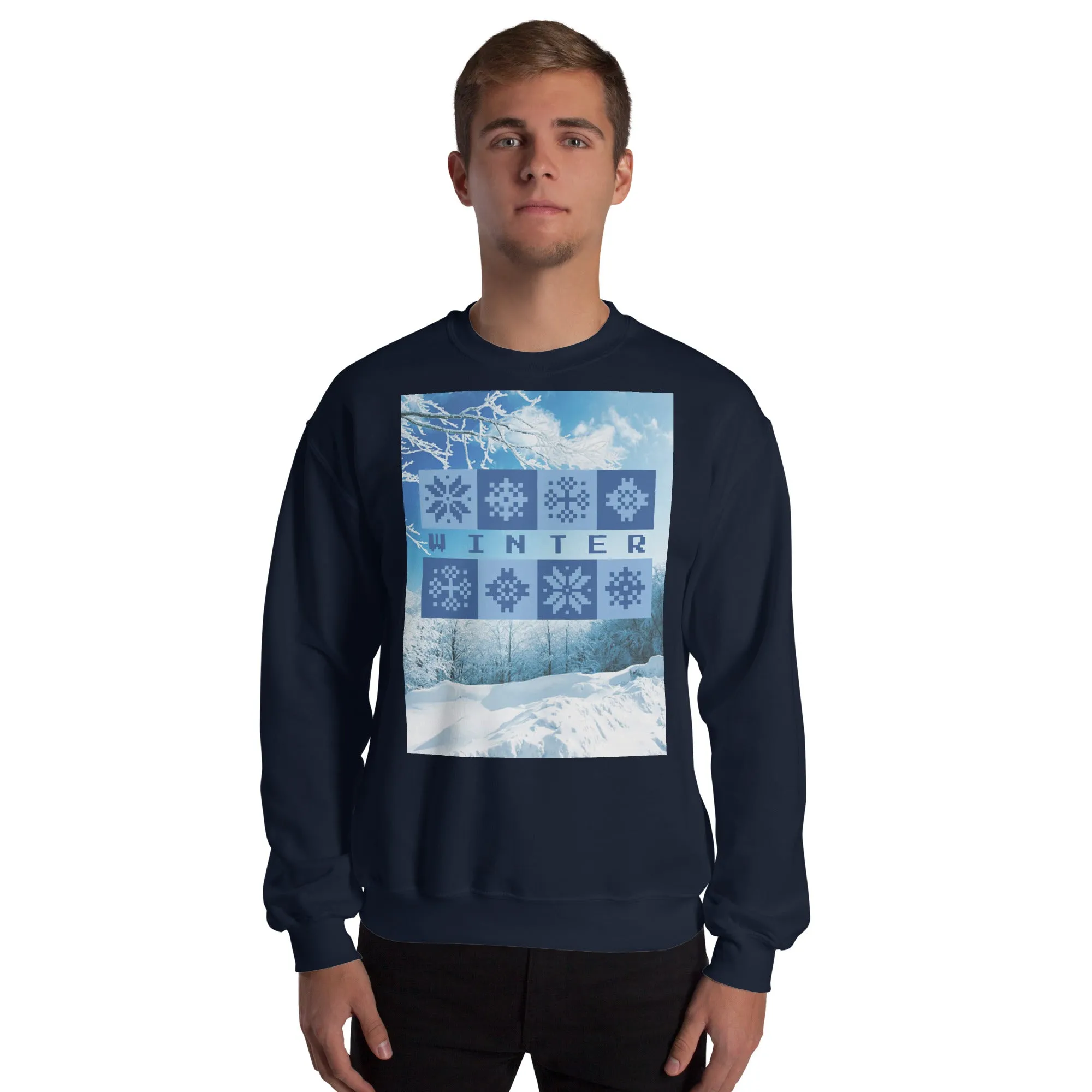 Winter Christmas Sweatshirt (Glamourange Christmas Sweatshirt Men)