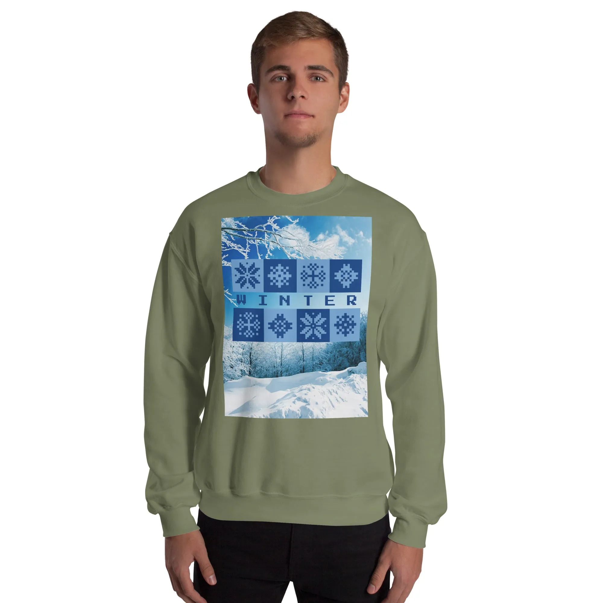 Winter Christmas Sweatshirt (Glamourange Christmas Sweatshirt Men)