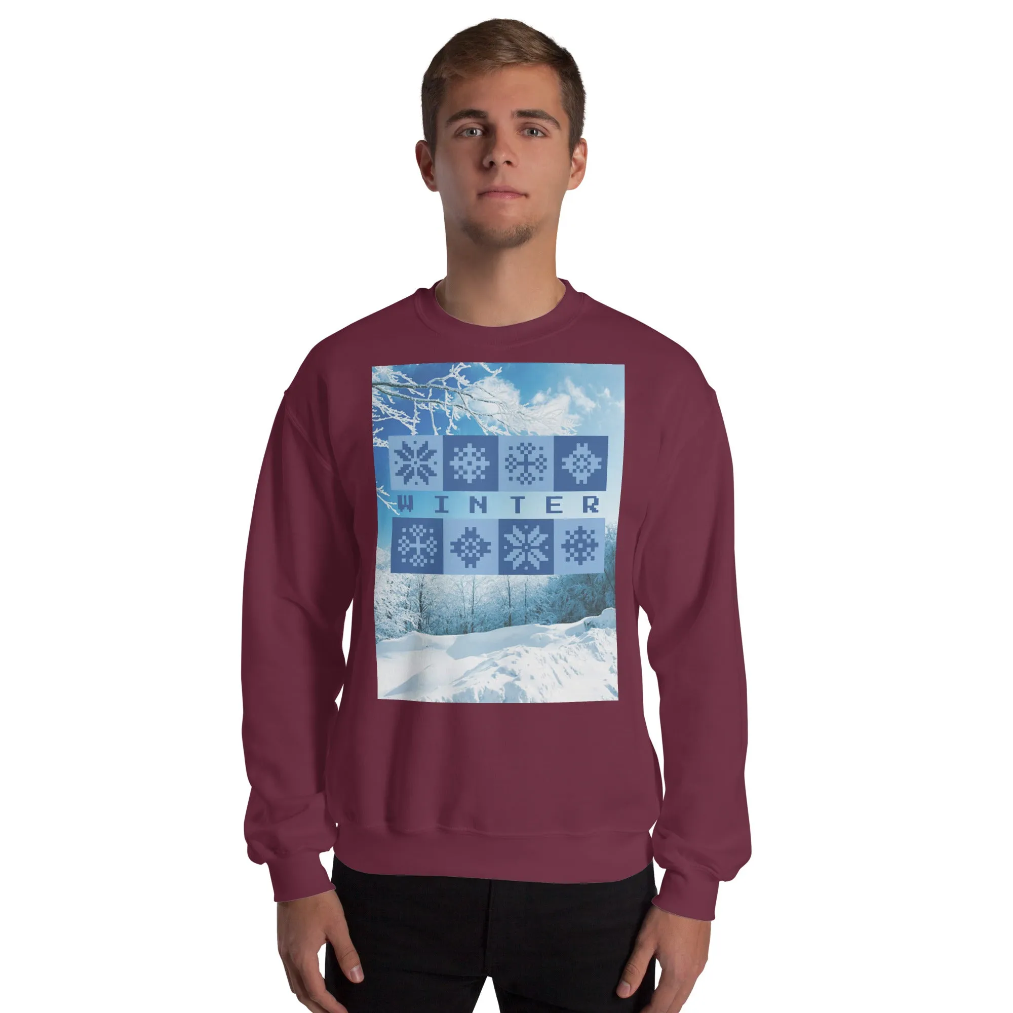 Winter Christmas Sweatshirt (Glamourange Christmas Sweatshirt Men)