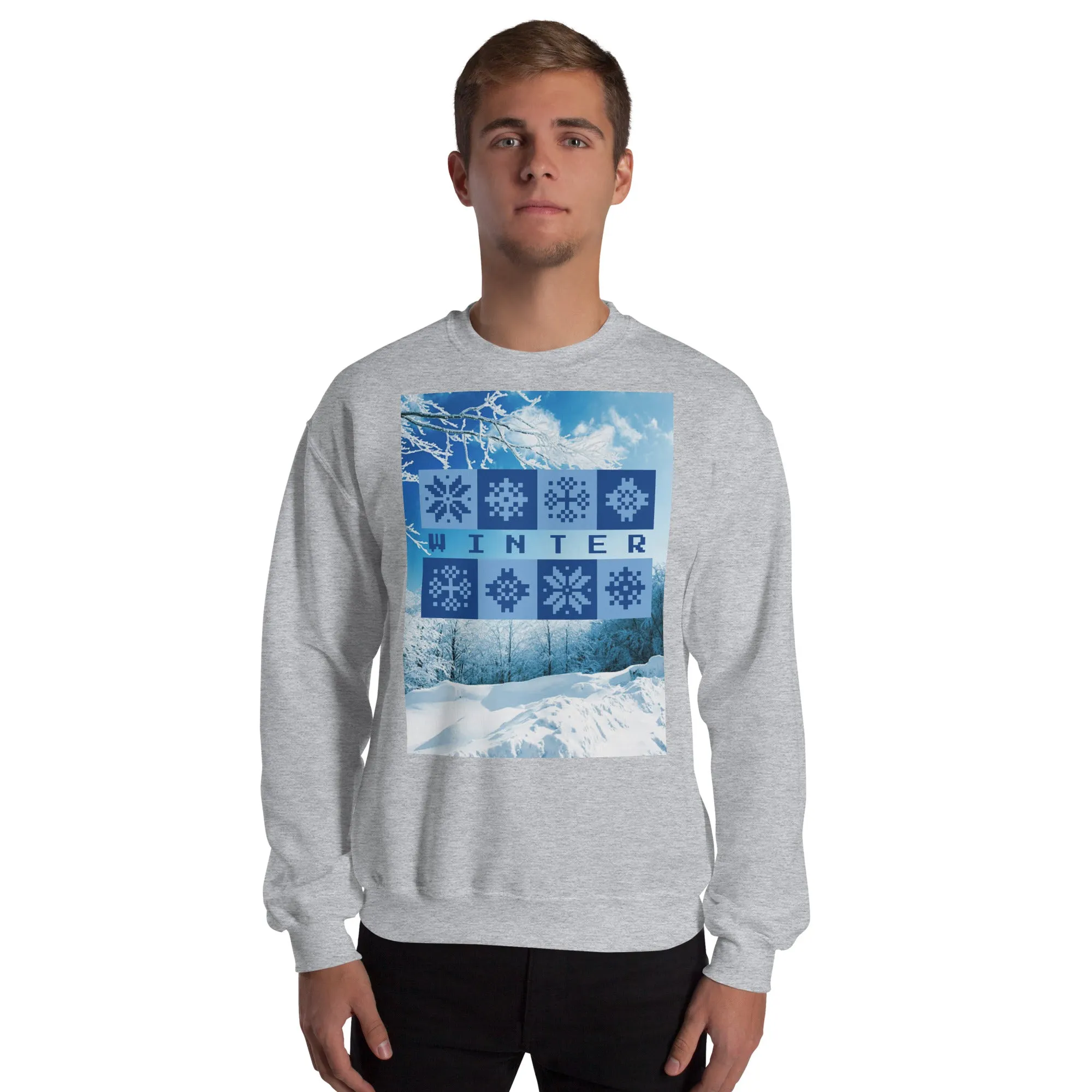Winter Christmas Sweatshirt (Glamourange Christmas Sweatshirt Men)
