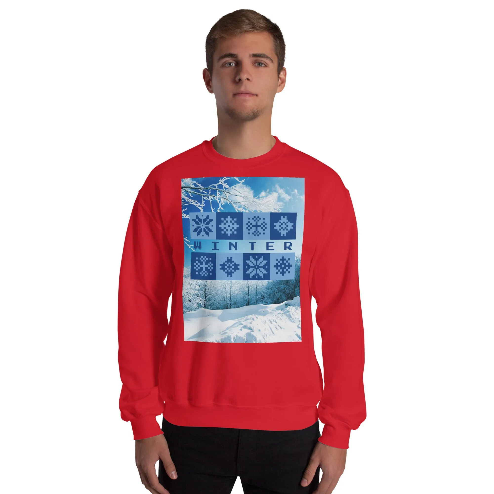 Winter Christmas Sweatshirt (Glamourange Christmas Sweatshirt Men)