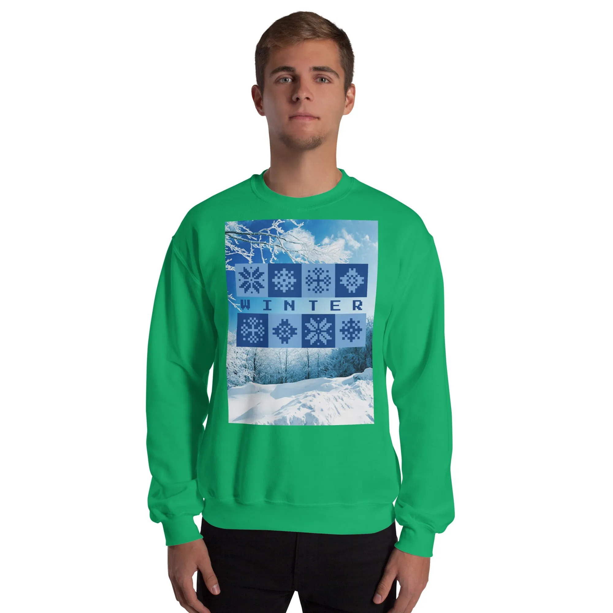 Winter Christmas Sweatshirt (Glamourange Christmas Sweatshirt Men)