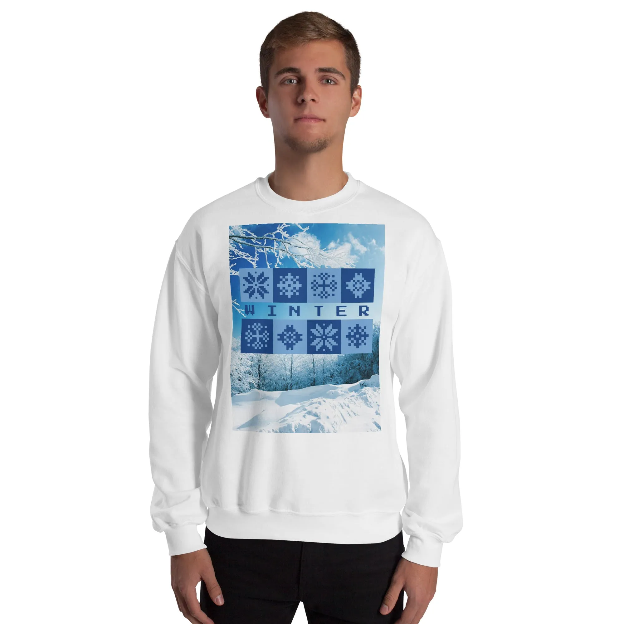 Winter Christmas Sweatshirt (Glamourange Christmas Sweatshirt Men)