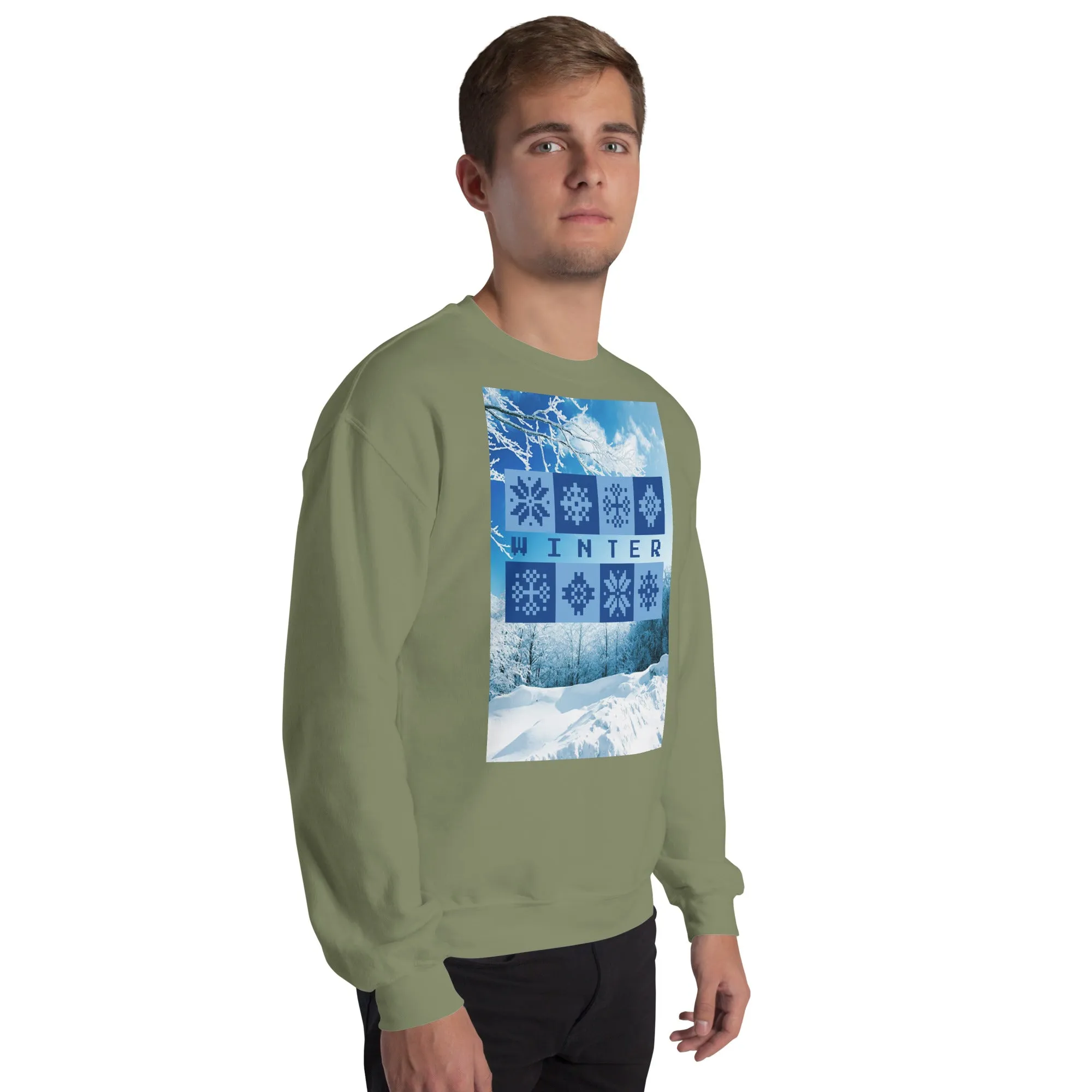 Winter Christmas Sweatshirt (Glamourange Christmas Sweatshirt Men)