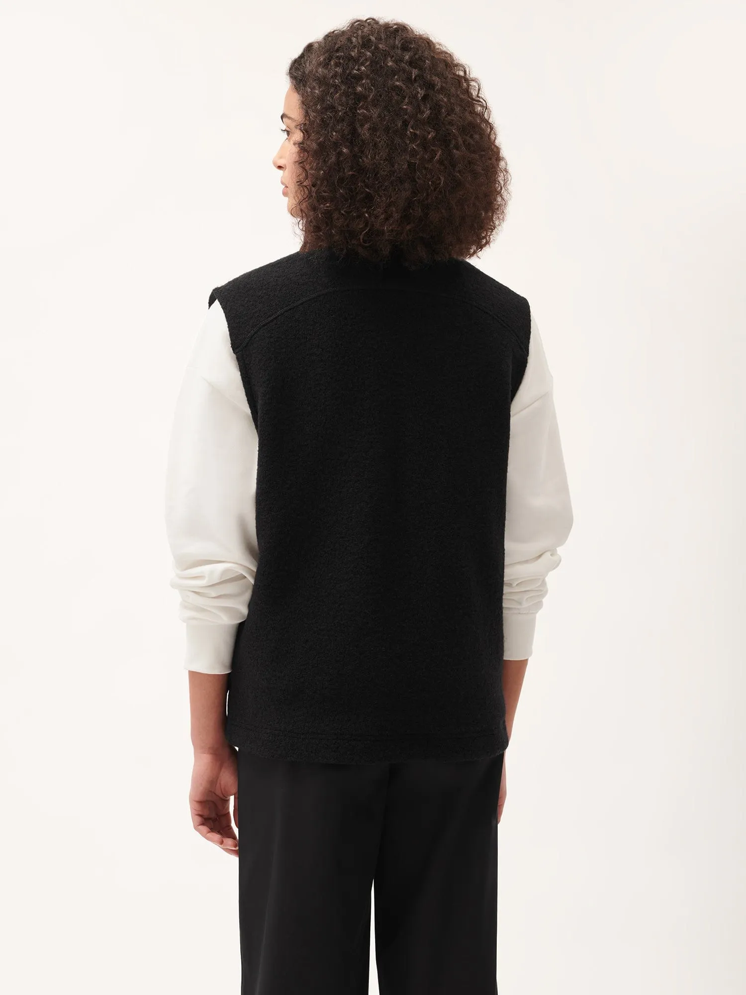 Women's DNA Utility Wool Gilet—black