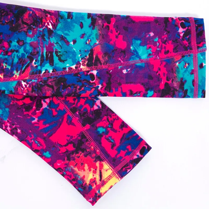 Women's Summer Casual Spandex High-Waist Leggings With Print