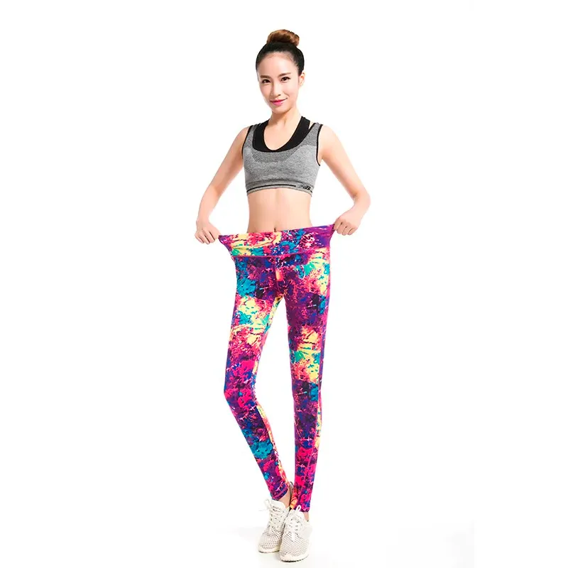 Women's Summer Casual Spandex High-Waist Leggings With Print