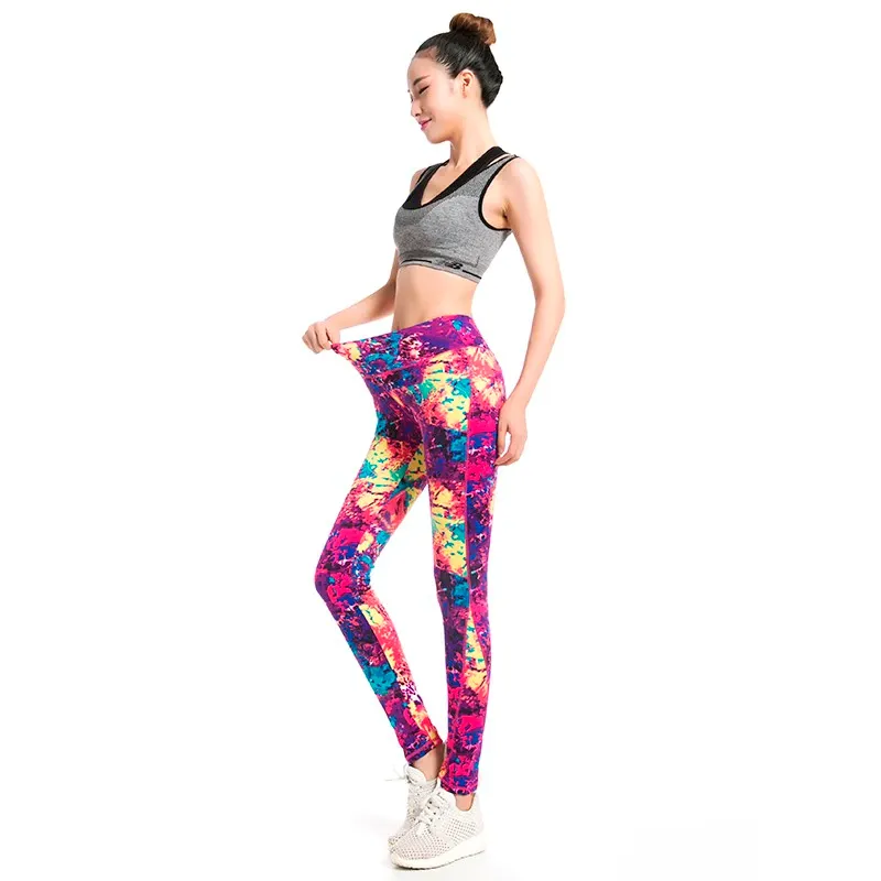 Women's Summer Casual Spandex High-Waist Leggings With Print