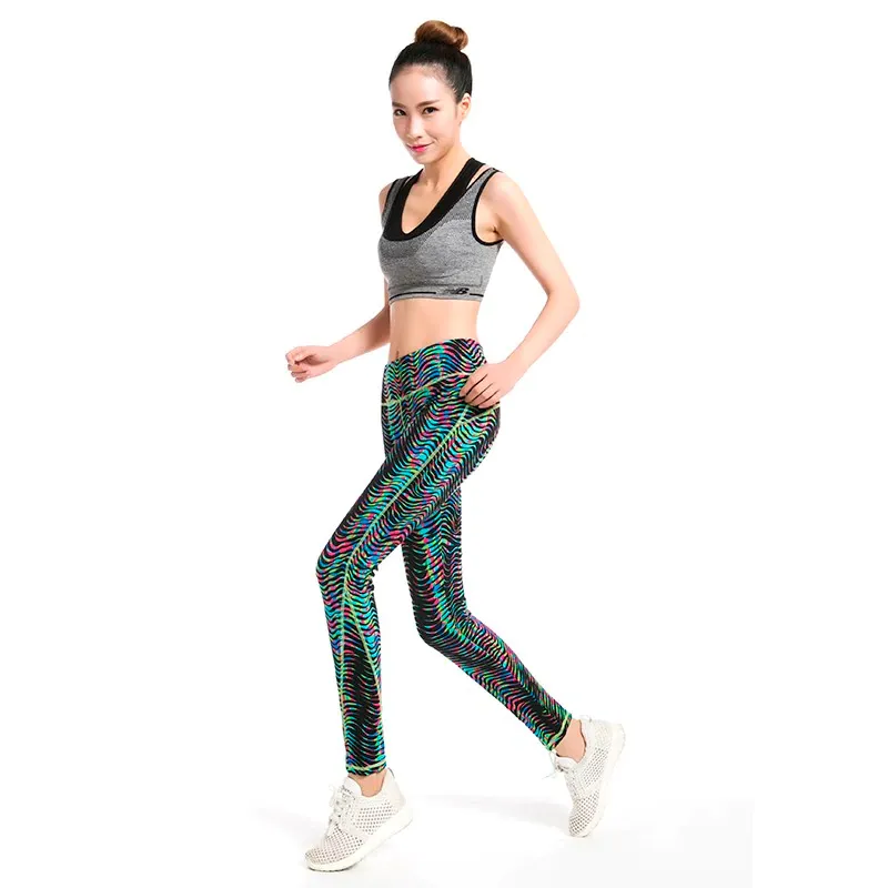 Women's Summer Casual Spandex High-Waist Leggings With Print