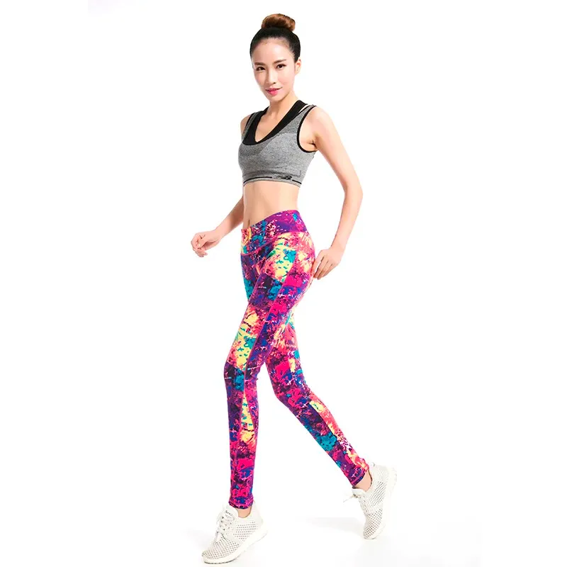 Women's Summer Casual Spandex High-Waist Leggings With Print