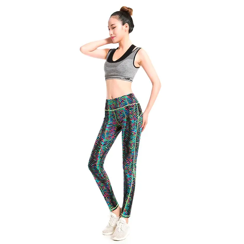 Women's Summer Casual Spandex High-Waist Leggings With Print